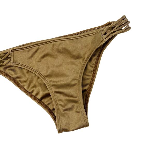 Tamara Catz bronze low rise bikini bottom - Picture 1 of 4